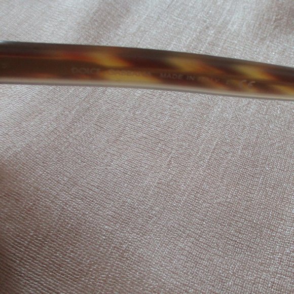 Dolce & Gabbana Sunglasses Brown Striped Frame Smoke Lens Logo Case New with Tag main image 6